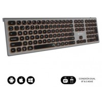 TECLADO WIRELESS MASTER RGB EXTENDIDO GRIS/NEGRO SUBBLIM