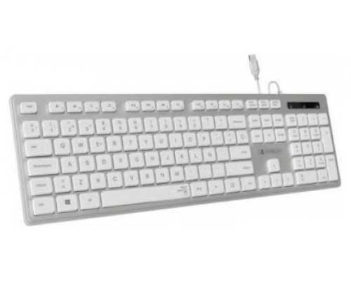 TECLADO USB SUBBLIM WIRED ERGO KEYS SILENT FLAT HQ SILVER USB