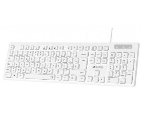 TECLADO USB SUBBLIM BUSINESS SLIM SILENCIOSO CON CABLE USB B