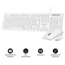 COMBO TECLADO RATON SUBBLIM BUSINESS SLIM SILENCIOSO CON CABLE USB B