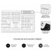 TECLADO + RATON BUSINESS SLIM SILENCIOSO WIRELESS BLANCO SUBBLIM