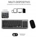 COMBO TECLADO RATON SUBBLIM DUAL PRESTIGE EXTENDIDO GRIS/NEGRO