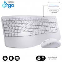 TECLADO + RATON OFFICE PROWAVE WIRELESS BLANCO SUBBLIM