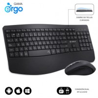 TECLADO + RATON OFFICE PROWAVE WIRELESS NEGRO SUBBLIM