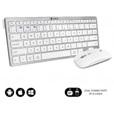 COMBO TECLADO RATON SUBBLIM MULTIDISPOSITIVO COMPACTO PLATEADO/BLANCO BLUETOOTH