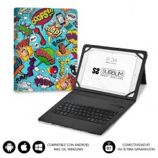 FUNDA + TECLADO TABLET KEYTAB PRO BT TRENDY COMIC SUBBLIM