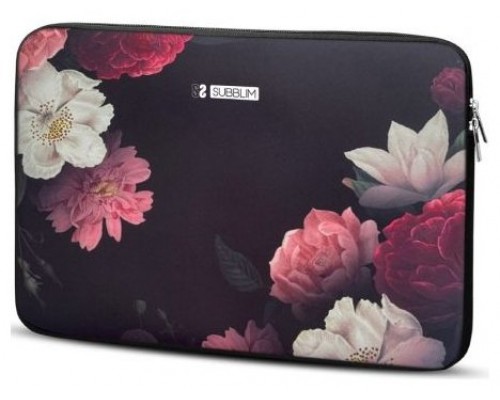 FUNDA NEOPRENO SLEEVE 15.6"" FLOWERS SUBBLIM