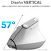 RATON OPTICO DUAL NATURE VERTICAL ERGO DUAL BATERIA BLANCO SUBBLIM-AA10 RATON OPTICO DUAL NATURE VERTICAL ERGO DUAL BATERIA BLANCO SUBBLIM