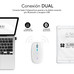 RATON SUBBLIM LED DUAL FLAT RGB WHITE BLUETOOHT BATERIA RECARGABLE