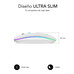 RATON SUBBLIM LED DUAL FLAT RGB WHITE BLUETOOHT BATERIA RECARGABLE