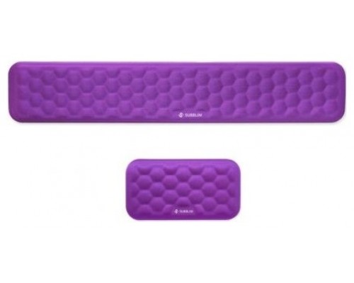KIT ALFOMBRILLA TECLADO + RATON ERGO AIRPADDING MORADO SUBBLIM