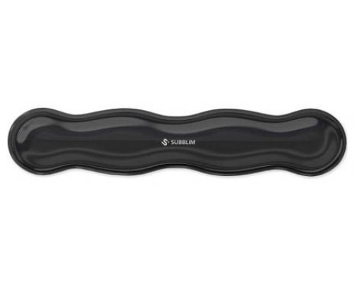 ALFOMBRILLA TECLADO CRYSTAL FLEX WRIST REST NEGRO SUBBLIM