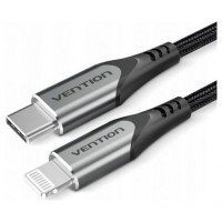 CABLE 2.0 USB-C A LIGHTNING 1 M GRIS VENTION