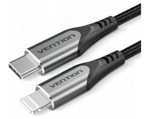 CABLE 2.0 USB-C A LIGHTNING 1 M GRIS VENTION