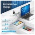 CABLE USB-C/M ANGULO RECTO A USB-C/M 0.50 M 100W GRIS VENTION