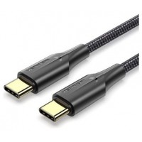 CABLE USB-C A USB-C 2.0 3A 2 M NEGRO VENTION