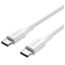 CABLE USB-C A USB-C 2.0 60W 0.5 M BLANCO VENTION