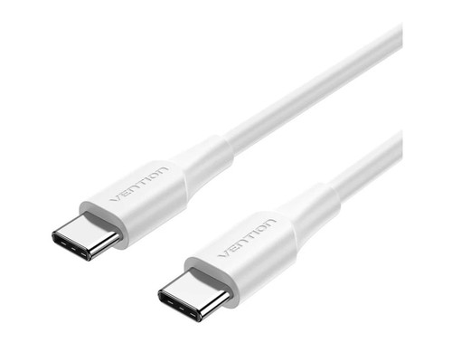 CABLE USB-C A USB-C 2.0 60W 0.5 M BLANCO VENTION