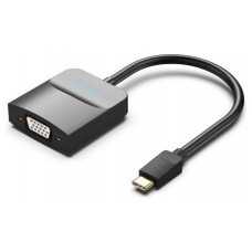 ADAPTADOR CONVERSOR USB-C A VGA/H NEGRO VENTION