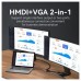 ADAPTADOR CONVERSOR USB-C A VGA/H 0.15 M PLATA VENTION