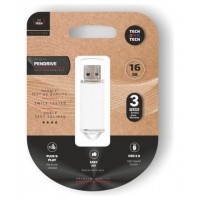 TECH ONE TECH Basic Pendrive 16Gb USB 2.0 Blanco