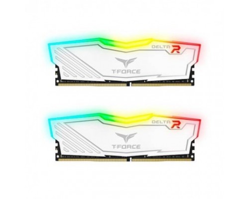 DDR4 TEAMGROUP T-FORCE DELTA RGB 8GB X2 3200 BLANCO