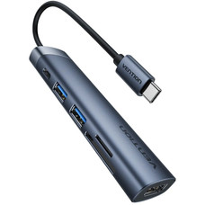 DOCKING STATION 6 PUERTOS USB-C 1xHDMI 4K/2xUSB-A/1xUSB-C PD GRIS VENTION-AA6 DOCKING STATION 6 PUERTOS USB-C 1xHDMI 4K/2xUSB-A/1xUSB-C PD GRIS VENTION