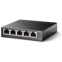 SWITCH SEMIGESTIONABLE TP-LINK SG105PE 5P GIGABIT 4P POE+ TOTAL POE 65W CARCASA META