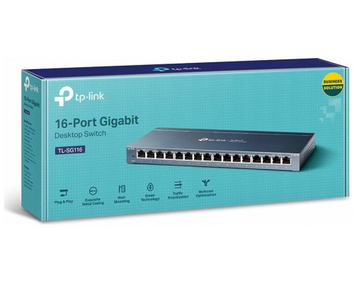 SWITCH OMADA TP-LINK GIGABIT ETHERNET DE 16 PUERTO·