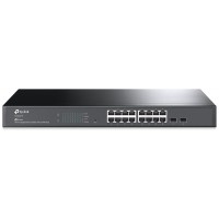 SWITCH GESTIONABLE TP-LINK TL-SG2218 16 PUERTOS +2 SFP GIGABIT RACK 1U