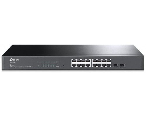 SWITCH GESTIONABLE TP-LINK TL-SG2218 16 PUERTOS +2 SFP GIGABIT RACK 1U