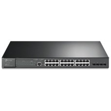 SWITCH TP-LINK SMART GIGABIT L2 MANAGED  28-PORT (24 POE+ / 4 SFP)JETSTREAM·