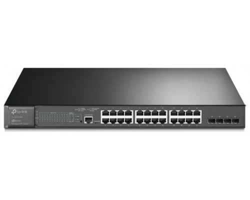 SWITCH TP-LINK SMART GIGABIT L2 MANAGED  28-PORT (24 POE+ / 4 SFP)JETSTREAM·