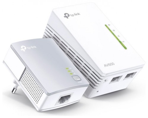 POWERLINE PLC WIFI TP-LINK WPA4221 KIT AV600 300Mbps 2 PUERTOS ETHERNET