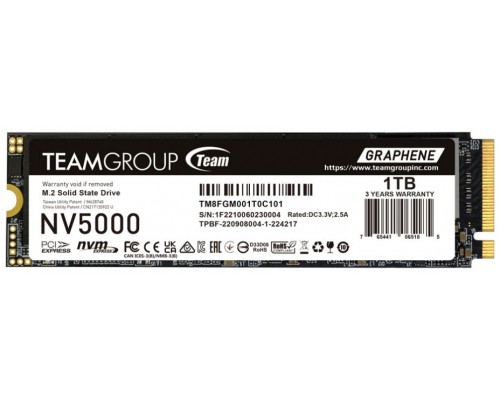 SSD TEAMGROUP NV 5000 M.2 NVMe 2280 PCI-E GEN4X4 1TB
