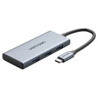 DOCKING STATION 6 PUERTOS USB-C 1xHDMI/3xUSB-A/1xLECTOR TARJETAS GRIS VENTION