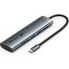 DOCKING STATION 7 PUERTOS USB-C HDMI 4K/2xUSB-A/2USB-C PD/1x... GRIS VENTION-AA10 DOCKING STATION 7 PUERTOS USB-C HDMI 4K/2xUSB-A/2USB-C PD/1x... GRIS VENTION