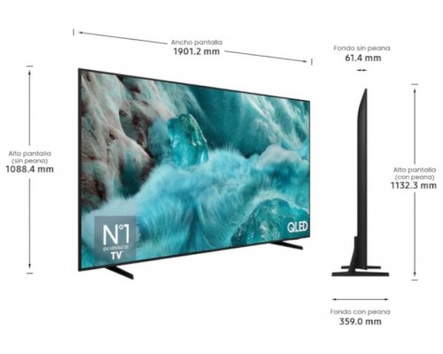 SAMSUNG TV 85" TQ85Q7F UHD QLED SMARTTV IA HDR10+-IA264 SAMSUNG TV 85" TQ85Q7F UHD QLED SMARTTV IA HDR10+