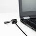 Tooq Cable de seguridad con llave port&aacute;tiles Gris