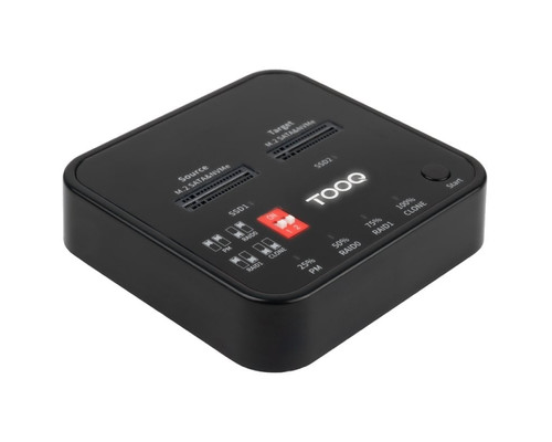 DOCKING STATION DUAL SSD NEGRO TOOQ