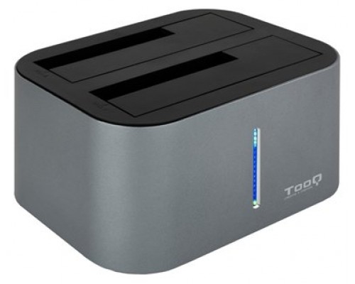 DUPLICADOR/DOCKING STATION 2X 2.5/3.5 SATA USB3.0/3.1 NEGRO TOOQ