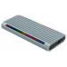 CAJA EXTERNA SSD NGFF/NVMe SHINOBI USB3.1 GEN2 USB-A RGB GRIS TOOQ