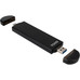 CAJA EXTERNA SSD NGFF y NVMe PCIe USB-C 3.2 Gen 2 USB-A NEGRO TOOQ