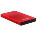 CAJA EXTERNA USB 2.5"" SATA 3.0 ROJO TOOQ