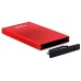 CAJA EXTERNA USB 2.5"" SATA 3.0 ROJO TOOQ