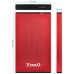 CAJA EXTERNA USB 2.5"" SATA 3.0 ROJO TOOQ