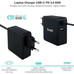 Tooq Cargador portátil conector USB-C 65W-IA5 Tooq Cargador portátil conector USB-C 65W
