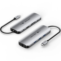 DOCKING STATION 9 PUERTOS USB-C HDMI 4K/3xUSB-A/USB-C PD/1xRJ45... GRIS VENTION