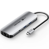 DOCKING STATION 9 PUERTOS USB-C HDMI 4K/2xUSB-A/USB-C PD/1xRJ45... GRIS VENTION