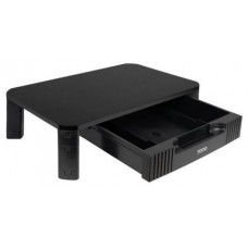 SOPORTE ELEVADOR PARA PORTATIL/MONITOR CON CAJON NEGRO TOOQ